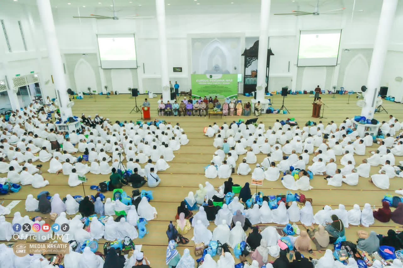 KURSUS PERDANA HAJI 1447H/2026M PERINGKAT NEGERI TERENGGANU HIMPUNKAN 2,000 BAKAL JEMAAH DI UMT